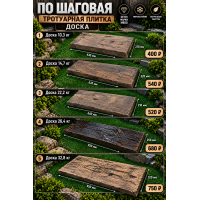 Пошаговая тротуарная плитка доска